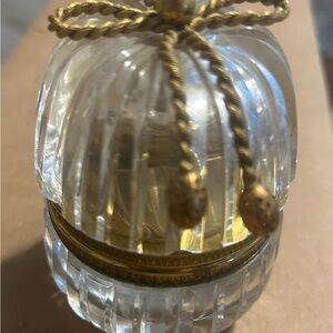 Vintage Bronze Crystal French Table Lighter